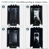 Baby Safety Dual Outlet Cover Box-Key Lock for Much Better