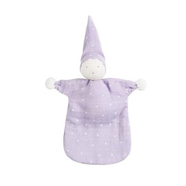 Under the Nile Muslin Sleeping Lovey - Lavender Stars - Organic Cotton