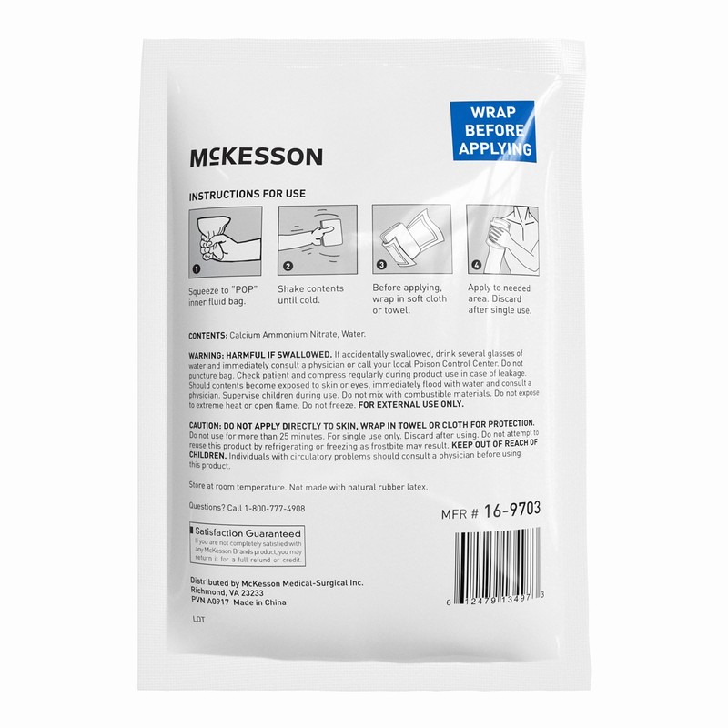 McKesson Instant Cold Packs 6" x 9" [24 Pack] –