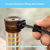 NIIIYTYB 3 Pcs Backpack with Trekking Pole Holder Adjustable Bungee