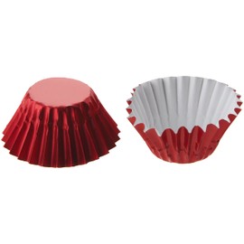 Fox Run 6957 Red Foil Bake Cups, Petit Four, 48 Cups