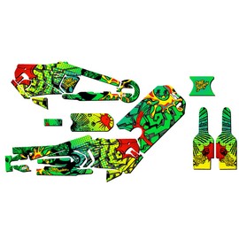 16eDRIVE Zany Green Senge Graphics Kit Compatible with Stacyc