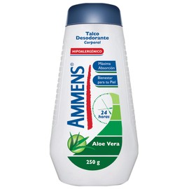 Ammens Aloe Vera Talco Corporal, 250g, Pack of 1                                                                                                      
