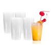 Homeshopa Clear Plastic Tumblers, 8oz Pack of 24 Reusable Unbreakable