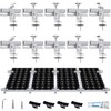 Solar Panel Mounting Bracket Kit, 10Pcs Solar Panel Mount for