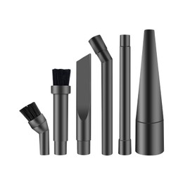 KEEPOW Micro Cleaning Nozzle Kit, 1-1/4" Detailed Cleaning Vacuum Attachments Vacuum Accessories for Compact Wet Dry Shop Vacuum, 6 Pieces