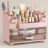 HBlife Makeup Organizer for Vanity with Brush Holder, Large Bathroom