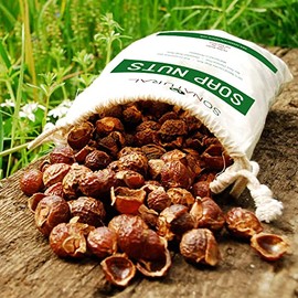 SoNatural Sonatural Jabón Orgánico Nueces Deseeded 1Kg/2.2Lbs (330 Cargas) Con 1 Bolsa De Lavado, Jabón De Nueces Ecológico Detergente Para La Ropa Altamente Eficaz, No Tóxico, Químico Y Sin