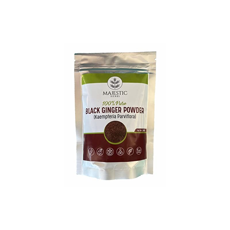 Black Ginger Powder (Kaempferia parviflora) by Majestic Herbs | 100g