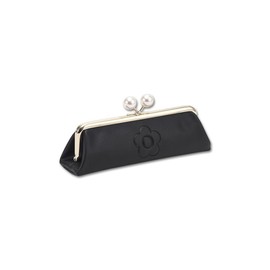 Mariquant Embossed Daisy Pearl Gama Pen Case, Black