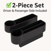 Car Seat Gap Organizer with Cup Holder – Black Leather