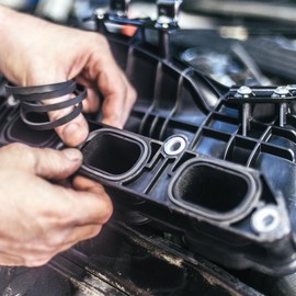 ACROPIX Power Steering Pump O-Ring Inlet Outlet Seals Connector Gasket Fit for Honda Accord - Pack of 1 Red