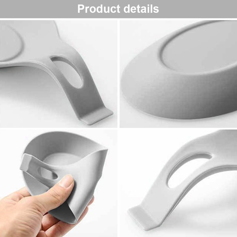 Silicone Spoon Rest - 3 Pcs Heat Resistant, Large Holder
