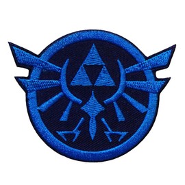Parches de hierro bordado con logotipo del juego Zelda Triforce