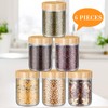 Suclain 6 Pcs 16 oz Glass Jars with Airtight Lids