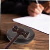 1set Wooden Judge Gavel Practical Auction Hammer for Lawyers and
