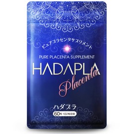 Hadapura 50x Concentrated Placenta Supplement, 13,000 mg (2 tablets per day), Renewal 3,000 mg Supplement, Hyaluronic Acid, Collagen, Vitamin C, 6 Types in Total