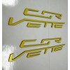 Advanced Trims YELLOW C7 Engine Cover Plastic Letters Set For