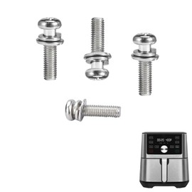 HEISENLIN Air Fryer Screws for Instants Vortex Plus 4QT Air Fryers, Premium Food Grade 304 Stainless Steel Self-tapping Screws for 4QT Instants Air Fryer Basket, High Temperature Resistant
