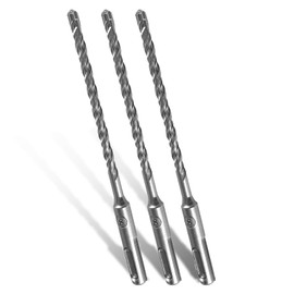 SDS Plus Drill Bit Set 8 x 160 mm, 3-Piece Masonry Drill Bit Set, Professional Concrete Drill, Hammer Drill with 4 Carbide Cutts, Masonry Drill, Concrete Drill, Ideal for Drilling in Stone, Concrete