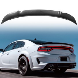 AAriguthel Rear Spoiler Compatible with Dodge Charger 2011-2022 RT SXT SRT Hellcat 6 Door,Rear Trunk Spoiler Carbon Fiber Style