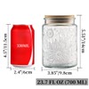 ANSQU Vintage Glass Jars Set Canister Airtight Storage Jar Container