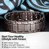 Feraco 3X Strength Titanium Magnetic Bracelets for Men,Carpal Tunnel Lymphatic