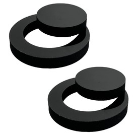 2 Pcs Z1210-57 Wall Hung Toilet Gasket Replacement, Neoprene Gasket Fits Wall Hung Toilet Back Outlet Backflush Rear Discharge