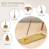 SUJIAMEI Brass Incense Holder with Tray Set,Block Incense Stick Holder