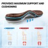 TOPSOLE Winter Warm Wool Insoles with Arch Support, Comfortable and