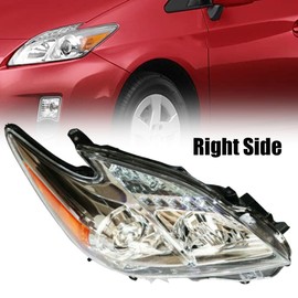 TBVECHI Headlight, Headlights Assembly Halogen Headlamp Headlight Restoration Kit Front Lamp Fit for Toyota Prius 2010 2011- Passenger Side