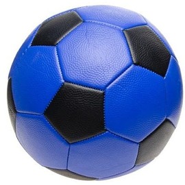 CMC imports Kinder Fußbälle No.5 – Ø 23 cm – Spielbälle in bunten Farben – Kunstleder aufblasbar – Für Garten, Pool, Scwimmbad, Schule & Freizeit – Spielball-Einzeln oder als 4er Set (Blau)