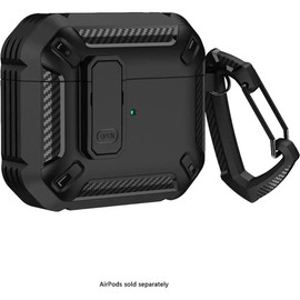 Sahara - Raider Series Heavy-Duty Case for AirPods 4, Scorpion Black, (HP00177)