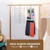 ZEDODIER Scarf Organizer Scarf Hanger for Closet, 2 Pack Rotatable
