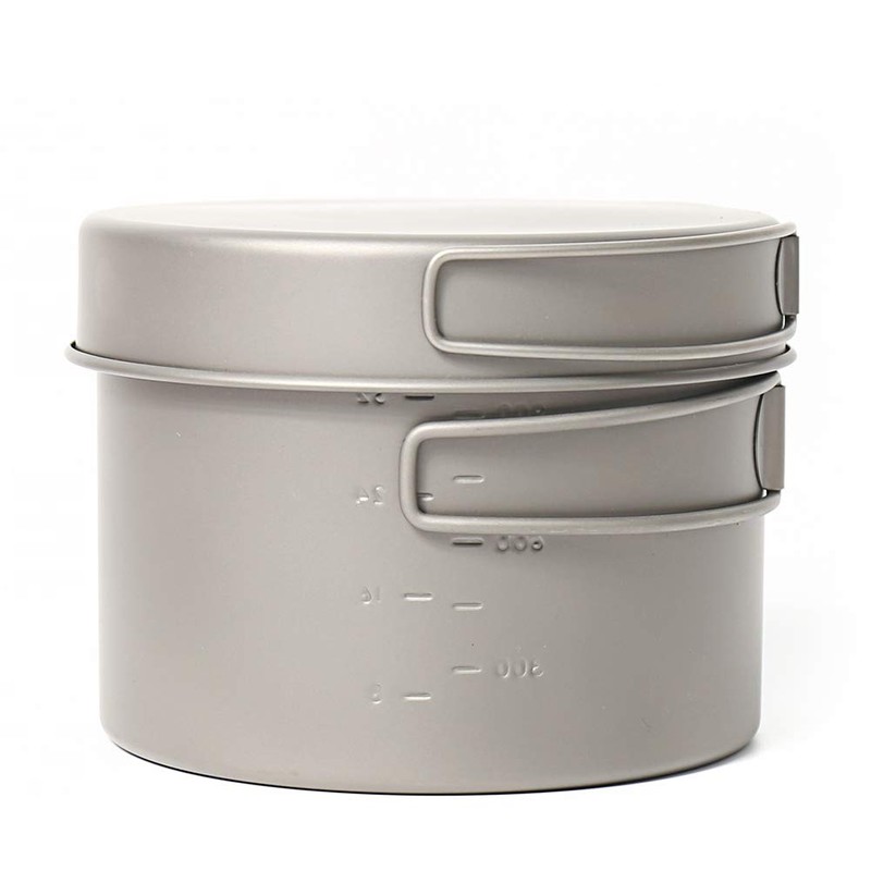 TOAKS Titanium 1300ml Pot with Pan, 1300 ml Titanium Pot