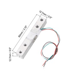 QUARKZMAN Set of 2 Digital Load Cell Weight Sensor 20 kg + HX711 Module Weighing Sensor 24 Bit Precision A/D Dual Channel for DIY Portable Electronic Kitchen Scale Kit