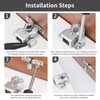 6pcs Double Roller Catch Cupboard Cabinet Door Latch,Twin Roller for