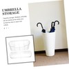 WOONEKY 1set Wall Mounted Umbrella Holder Transparent Design for Entryway