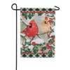 Carson 50113 Classic Garden Flag, Cardenales In Holly