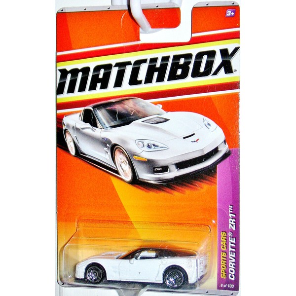 Matchbox 2010-6 Corvette ZR1 WHITE Sports Cars Series 1:64 Scale
