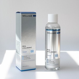 Wellage Real Hyaluronic 100 Toner 200ml / 웰라쥬 리얼 히알루로닉 100 토너 200ml