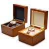 Oirlv Wooden Watch Box Elegant Watch Organiser Case for Birthday