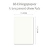 Gustav Neuser 50 x Unfolded Simple Insert Paper for B6