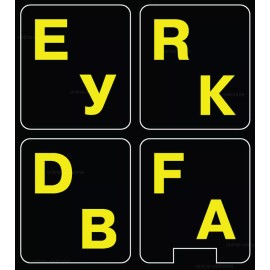Online-Welcome Russian English  Fluorescent glowing keyboard sticker