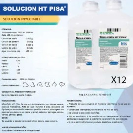 12 Pack Solución Hartmann Rehidratante 1 Lt Equinos/bovinos