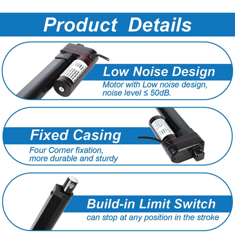 KM-LINEARTECH 20 Inch 20" 500mm High Speed 1.34"/s 34mm/s 400N