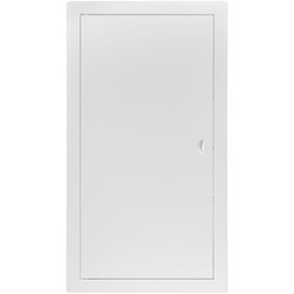 HVAC OV 10 x 20 Inch White Rectangular Metal Plumbing Access Panel - Indoor Wall Access Door for HVAC, Wall, Ceiling, and Drywall with Panel - Opening Box Door Cover - Easy to Install