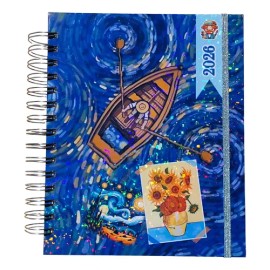 Agenda 2026 Van Gogh Con Dos Días Por Página, Finanzas Y Más
