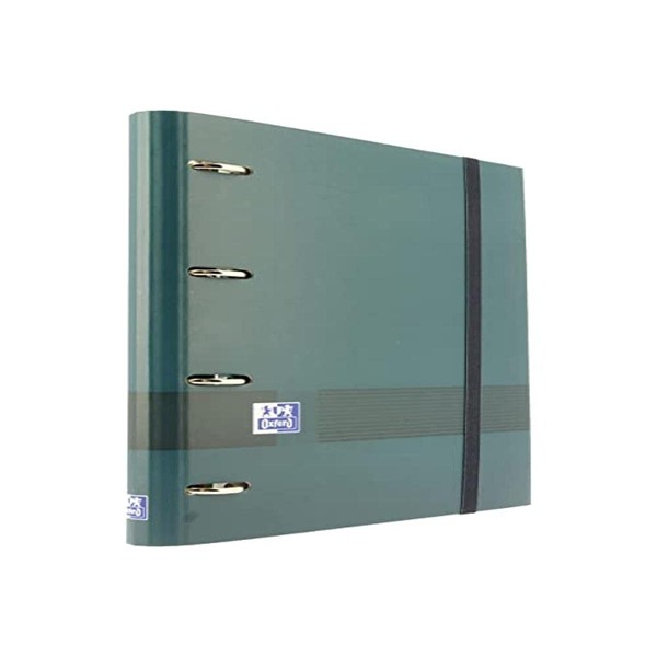 Oxford, Folder with 4 Rings A4+, Extra Sturdy Cover, Rubber