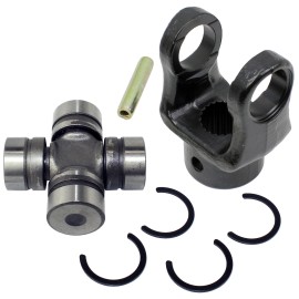Caltric Rear Prop Shaft Yoke W/U-Joint For Polaris Ranger 800 6X6 2010-2017